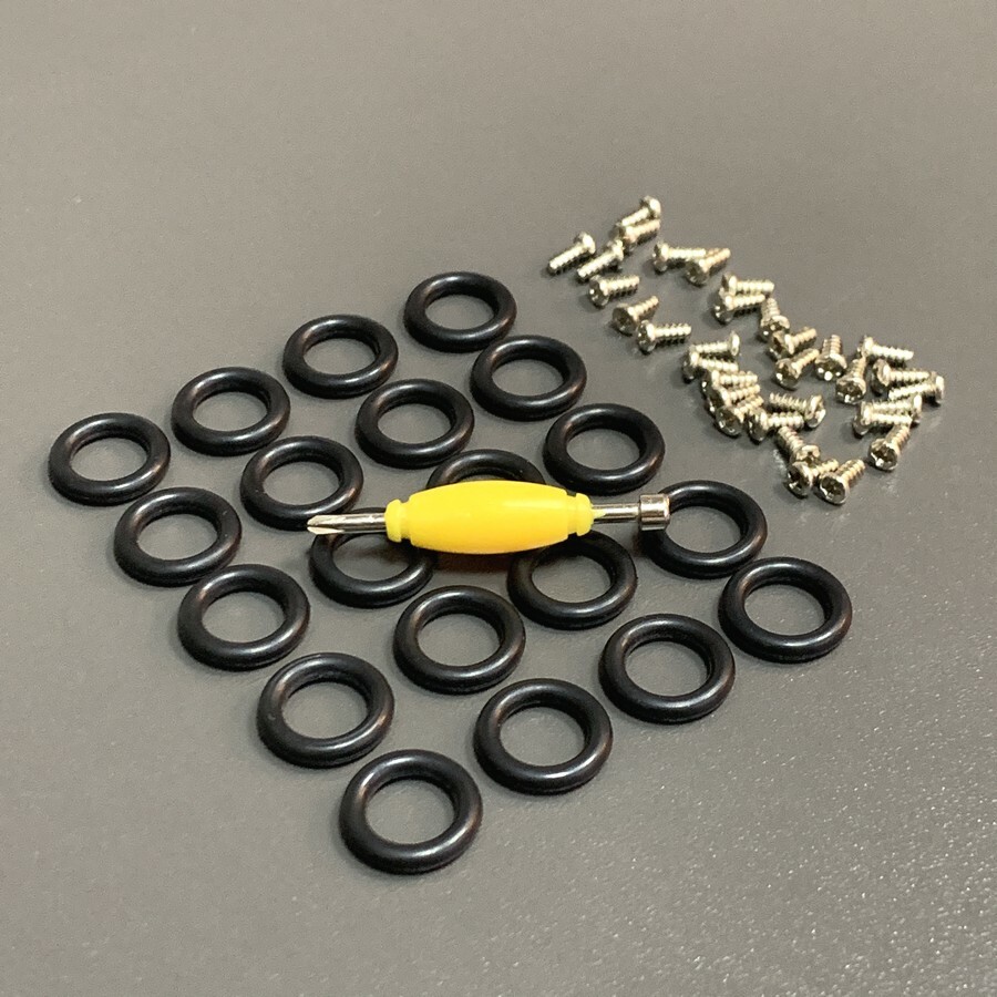 Lot 51Pcs = 20 O-Rings 30x Screws + Tool for Gi Joe part accessory Repair Toy