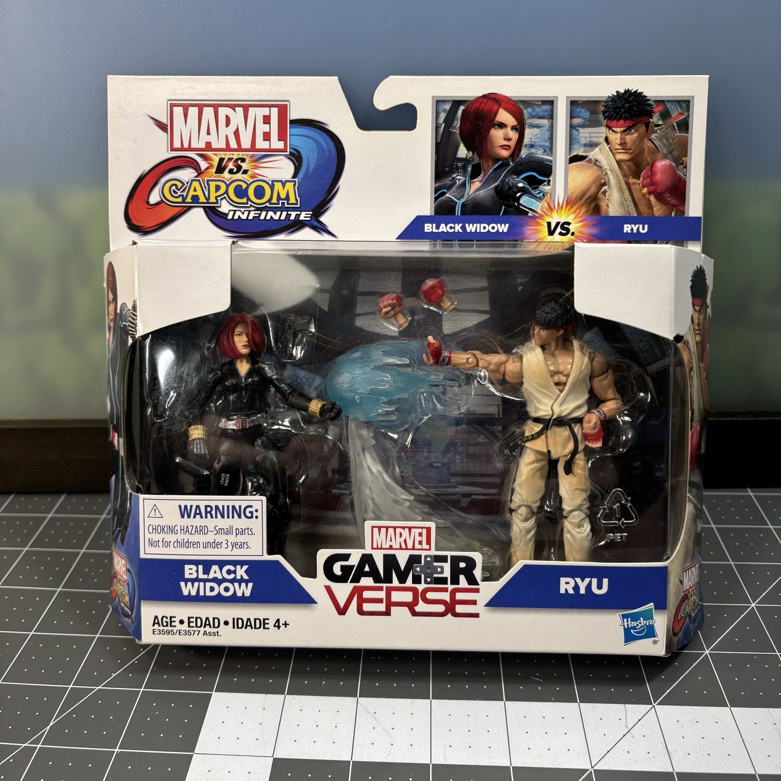 Marvel Vs Capcom Infinite Gamer Verse Black Widow Ryu Figure Set Hasbro 2018 NEW