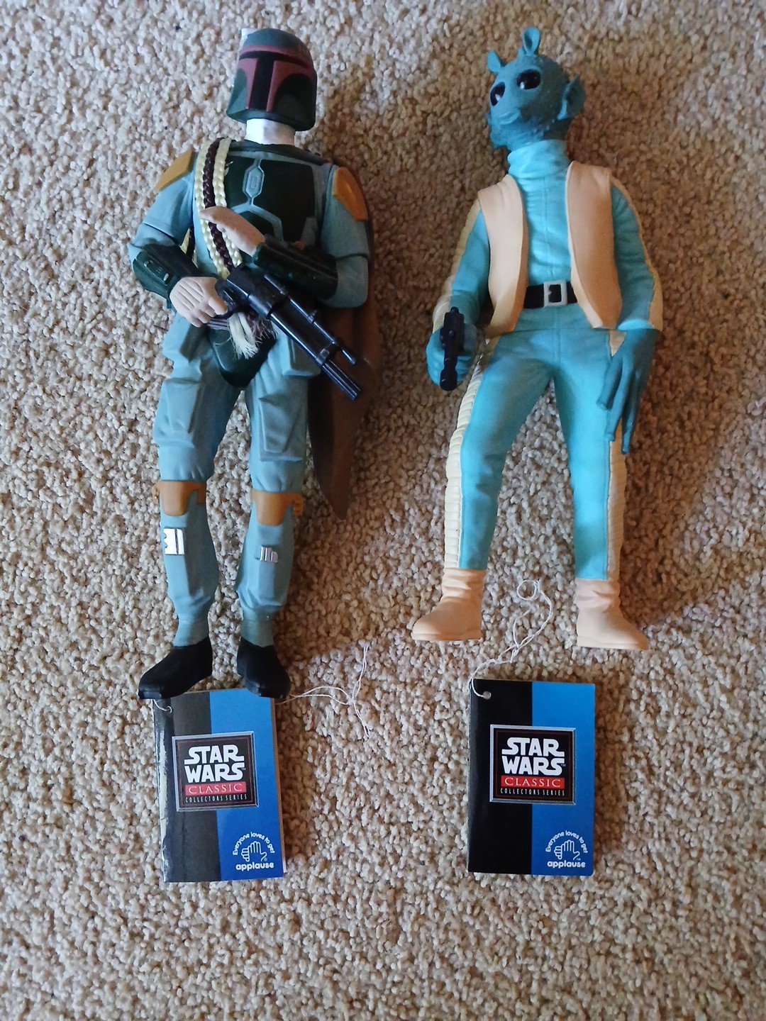 STAR WARS Applause Figurine Statue Lot Bounty Hunters Boba Fett & Greedo