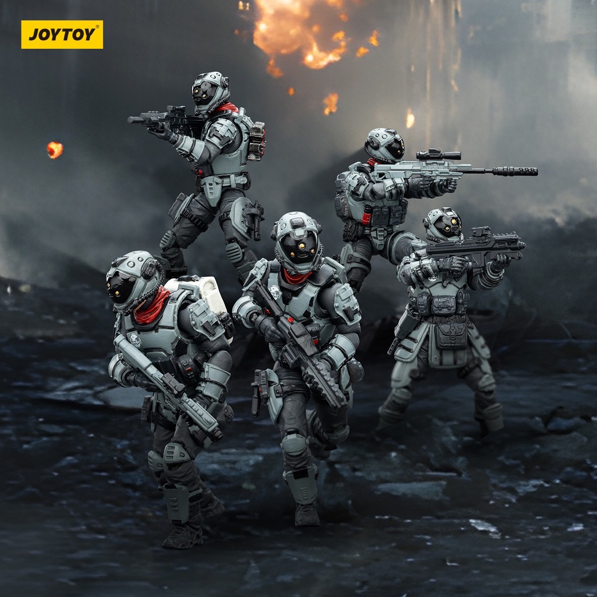 JOYTOY Dark Source 1/25 Action Figures UNSC Mirage Squad (5pcs) Model Toys