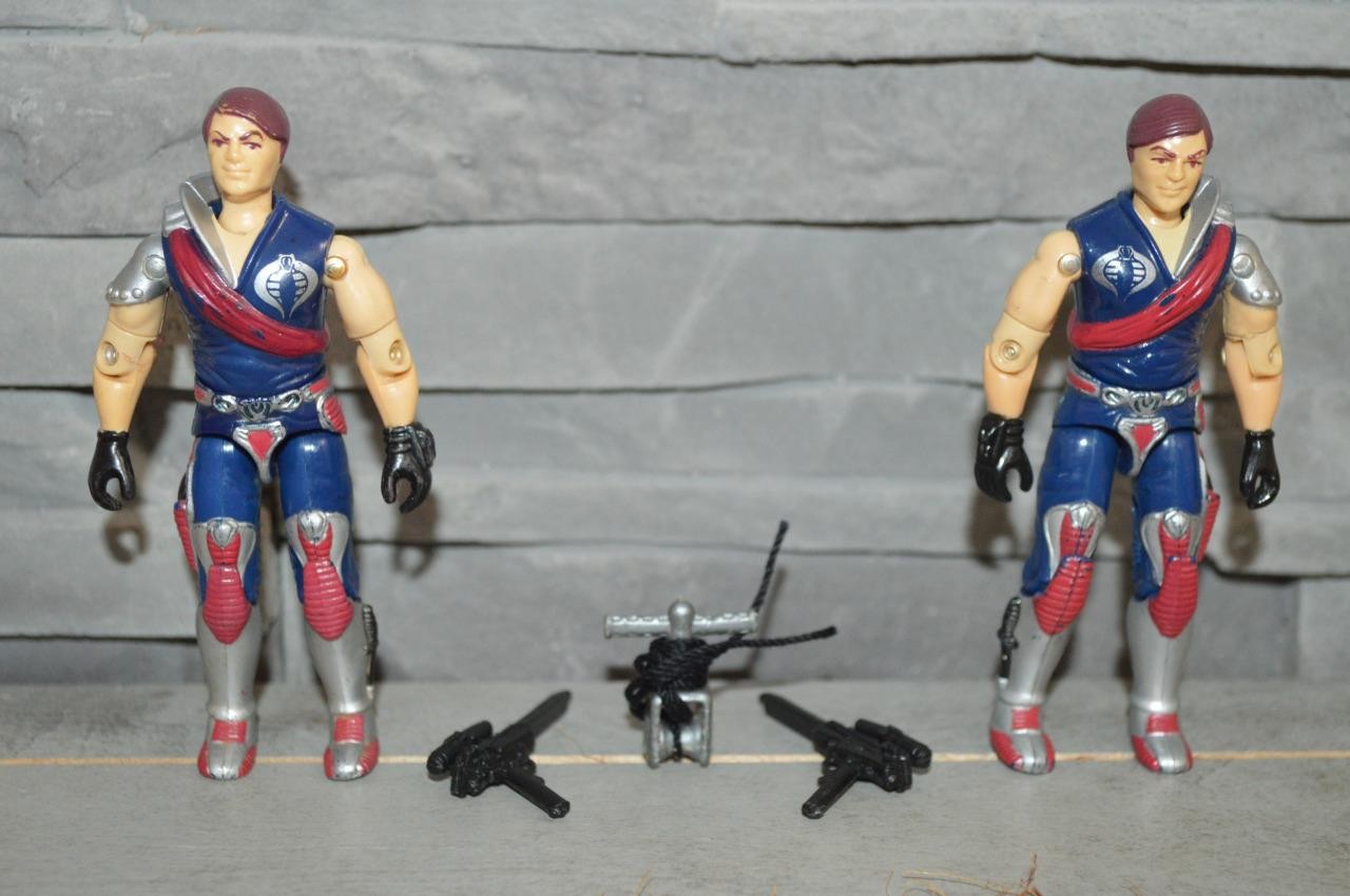 1985 Gijoe Cobra Crimson Guard Evil Twins ( Tomax & Xamot ) 100% Complete !