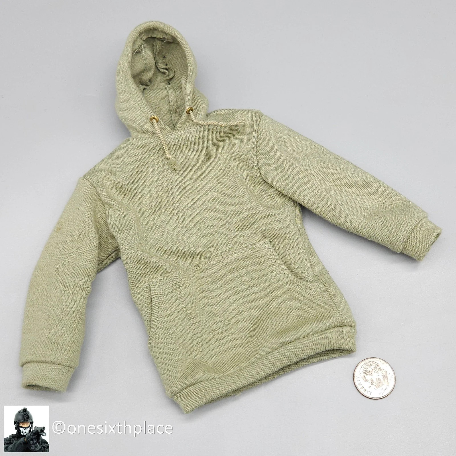 1:6 scale Dragon CIA Agent Jones Mens Green Hoodie for 12&Prime; Figures