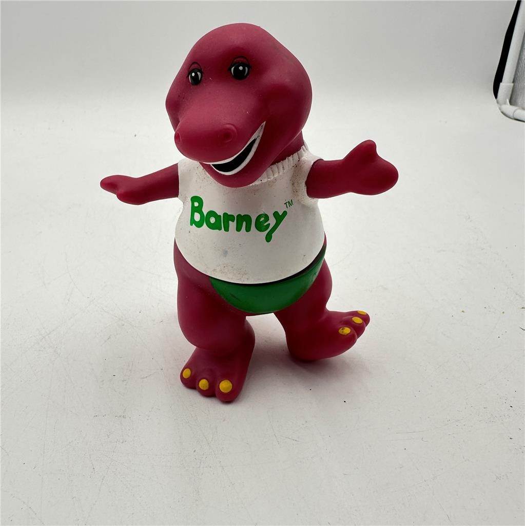 Barney The Dinosaur Action Figure Vintage 1990&rsquo;s Lyons Group 4.5&Prime;
