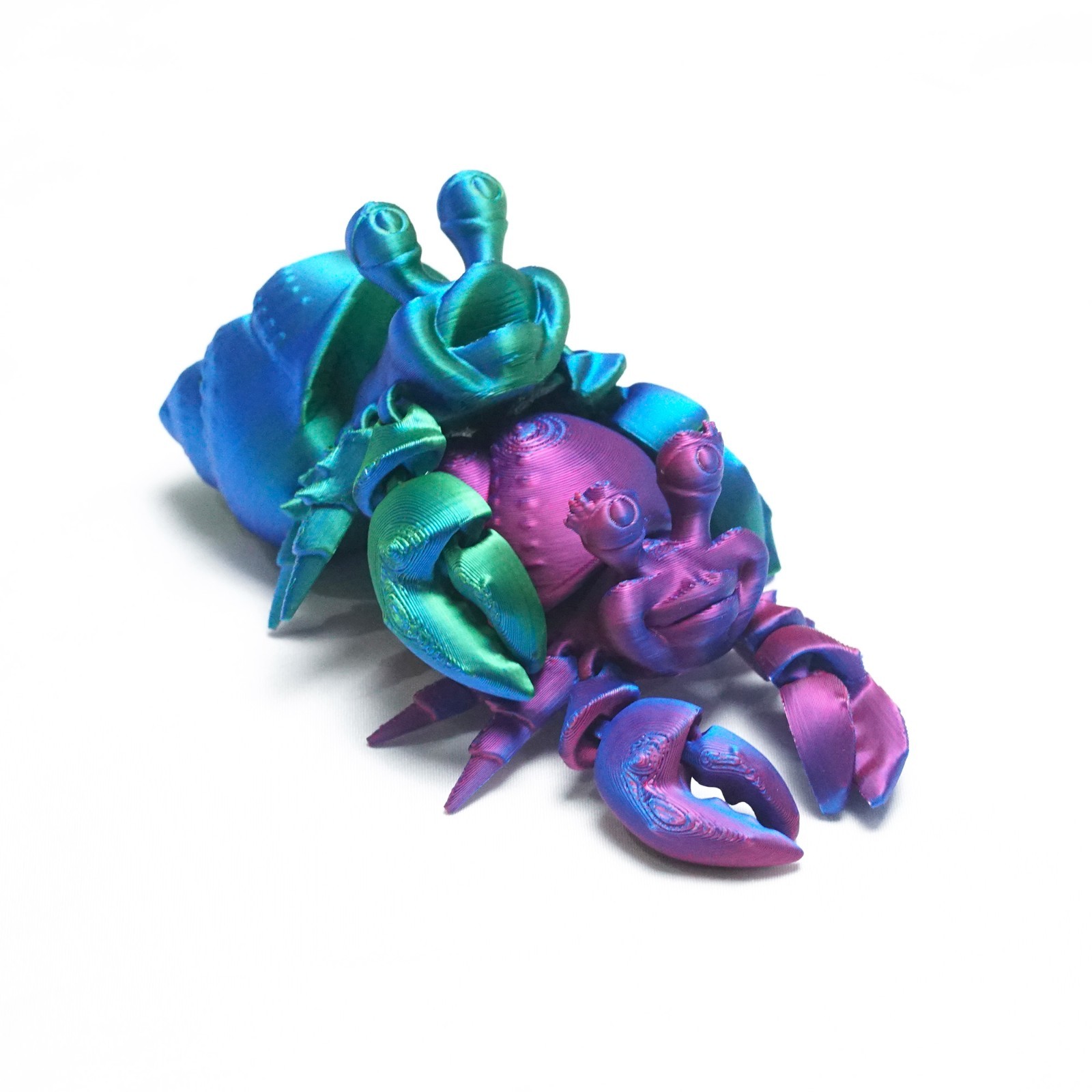 3D Printed Hermit Crab Model,Articulated Animals figure,Fidget Toys Home Decor