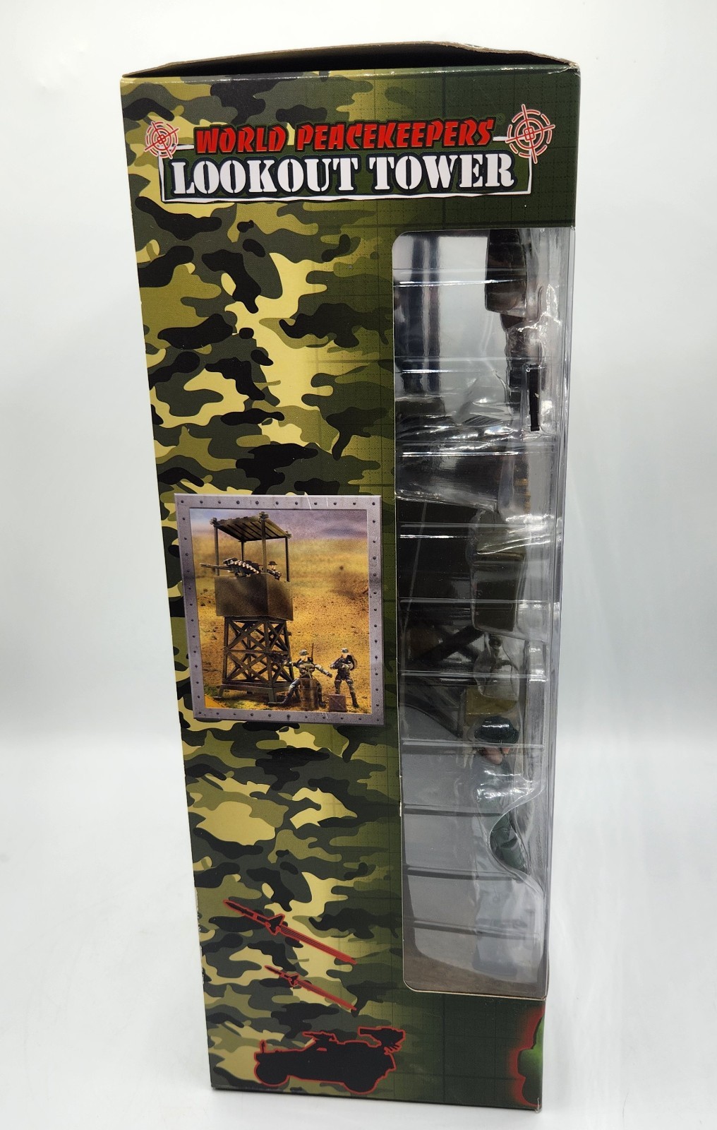 World Peacekeepers Lookout Tower Plus Action Figures New 1:18 Scale