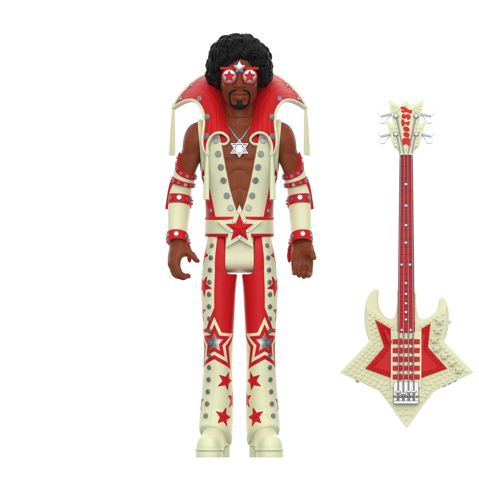 Authentic Super7 Bootsy Collins Glow ReAction Figure 3.75 Inches NEW