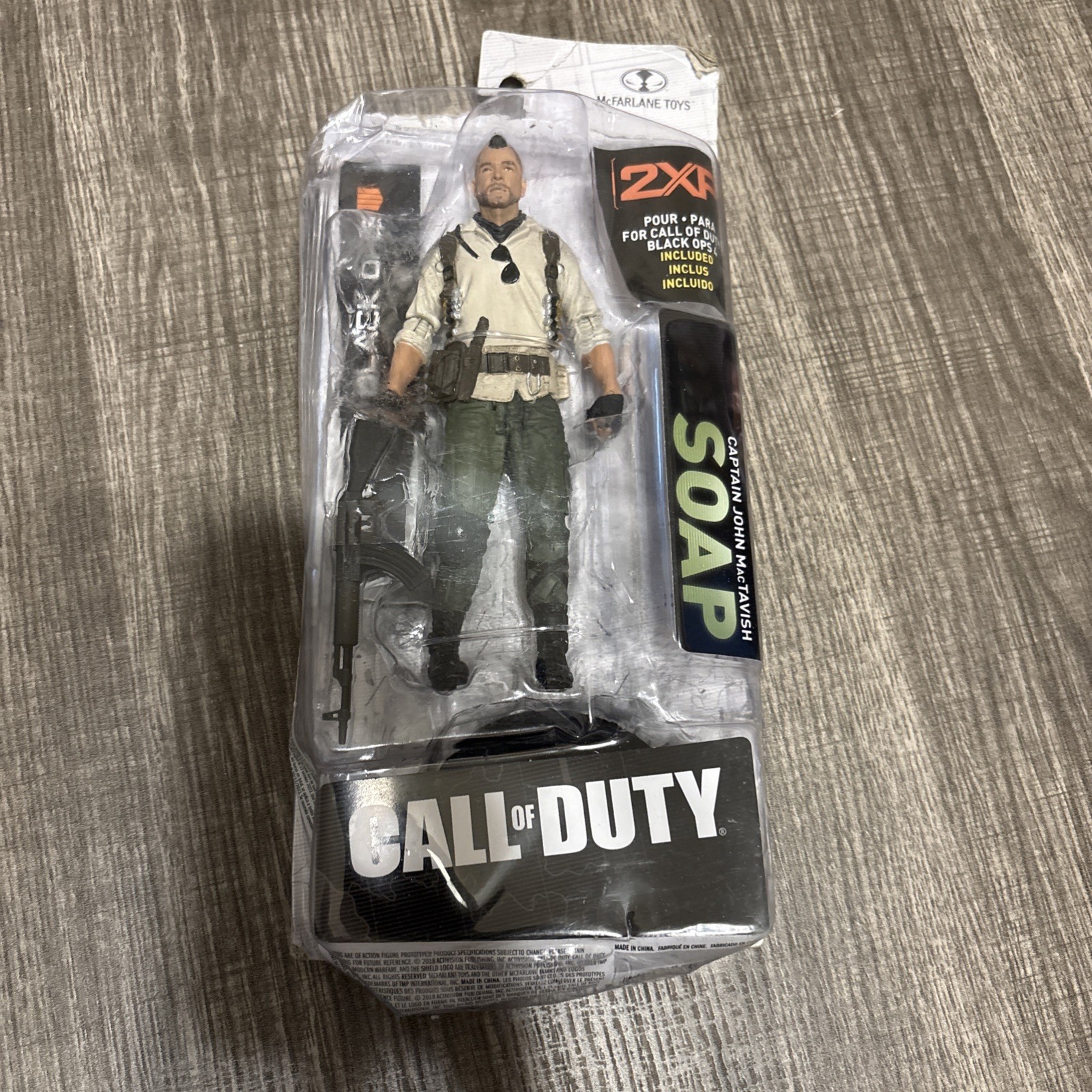 CALL OF DUTY SOAP 6&Prime; FIGURE JOHN MacTAVISH BLACK OPS 4 / 2018 Activision Bad Box