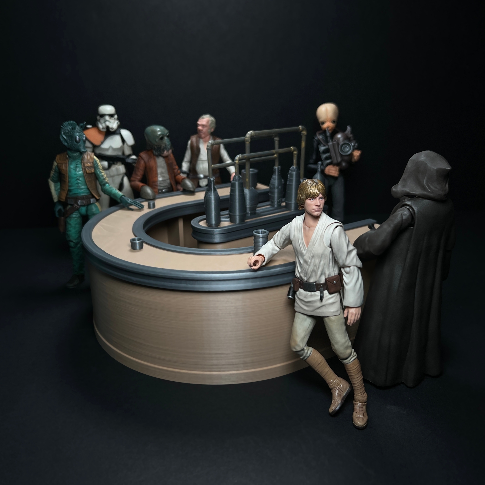 Custom Cantina Bar (Small) for 6 inch (1:12) Scale Action Figure