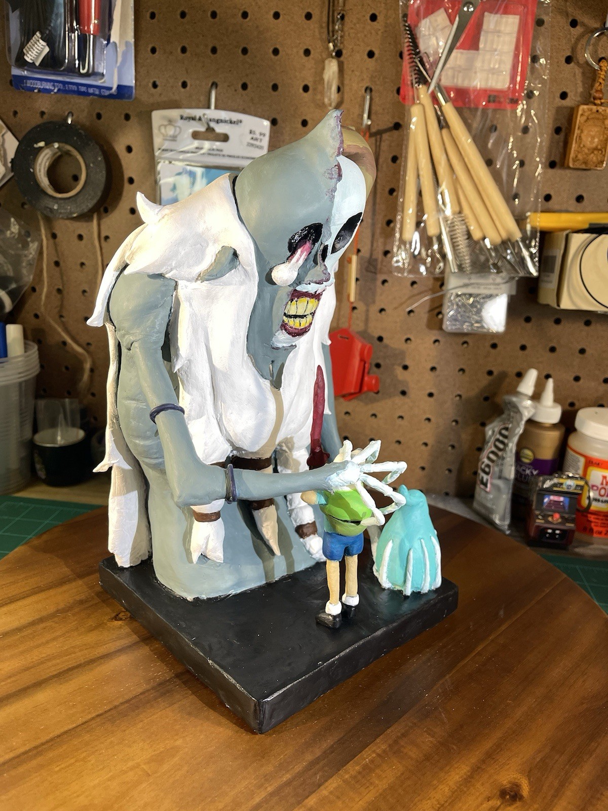 Finn Vs. The Lich/Possessed Billy Adventure Time Statue Handmade MTO