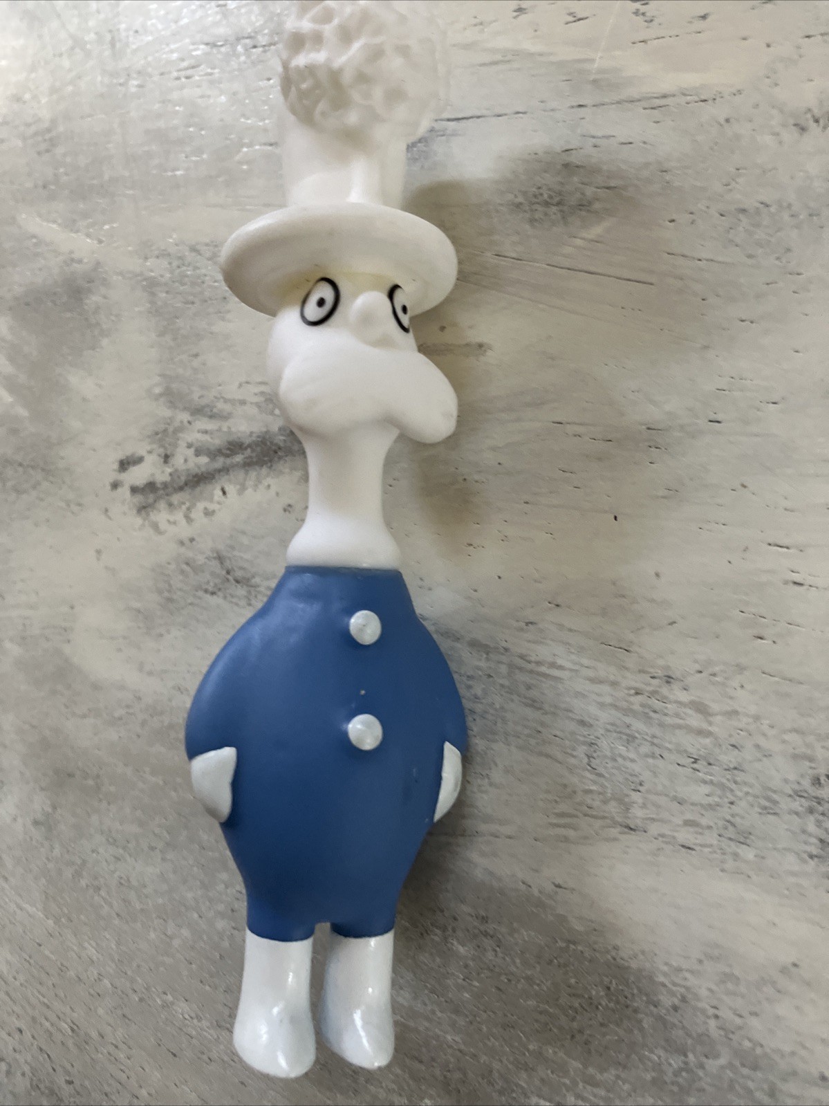 Dr Suess Solla Sollew Doorman Plastic PVC Figure 5&Prime; Blue White Character Toy