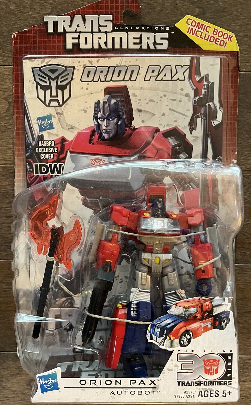 Transformer Generation Thrilling 30th ORION PAX+IDW Comic Book wfc universe NEW