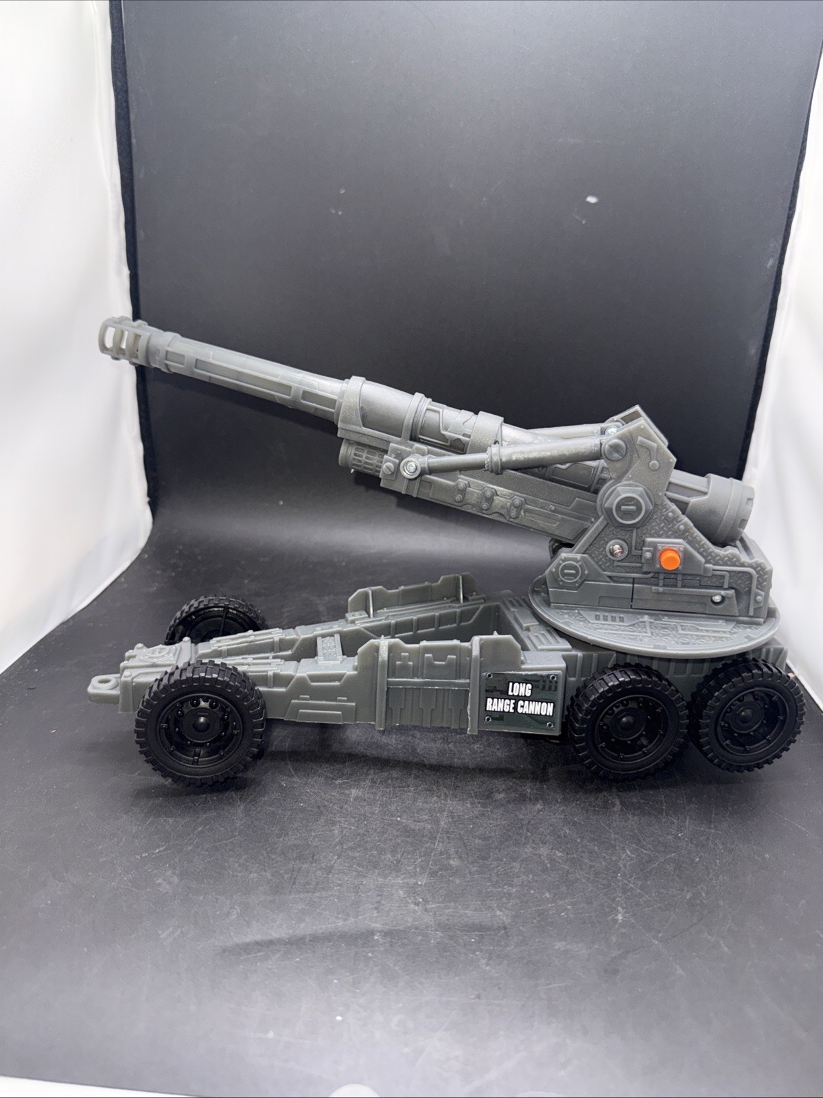 GI Joe WWII 155mm Howitzer Long Range Cannon Vehicle Light And Sound Work