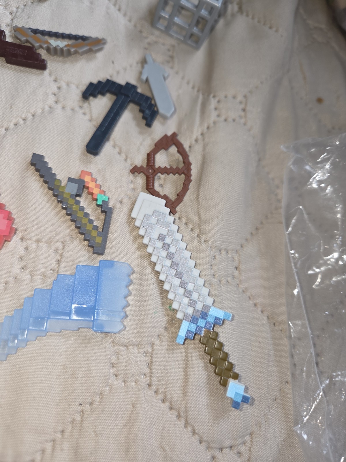 Minecraft Lot Swords Axe Bombs Weapons Play Acessories Lot Bundle
