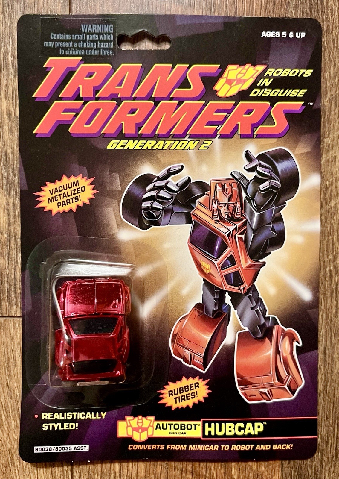 Transformers G2 Hubcap MOC Autobot 1992 Hasbro