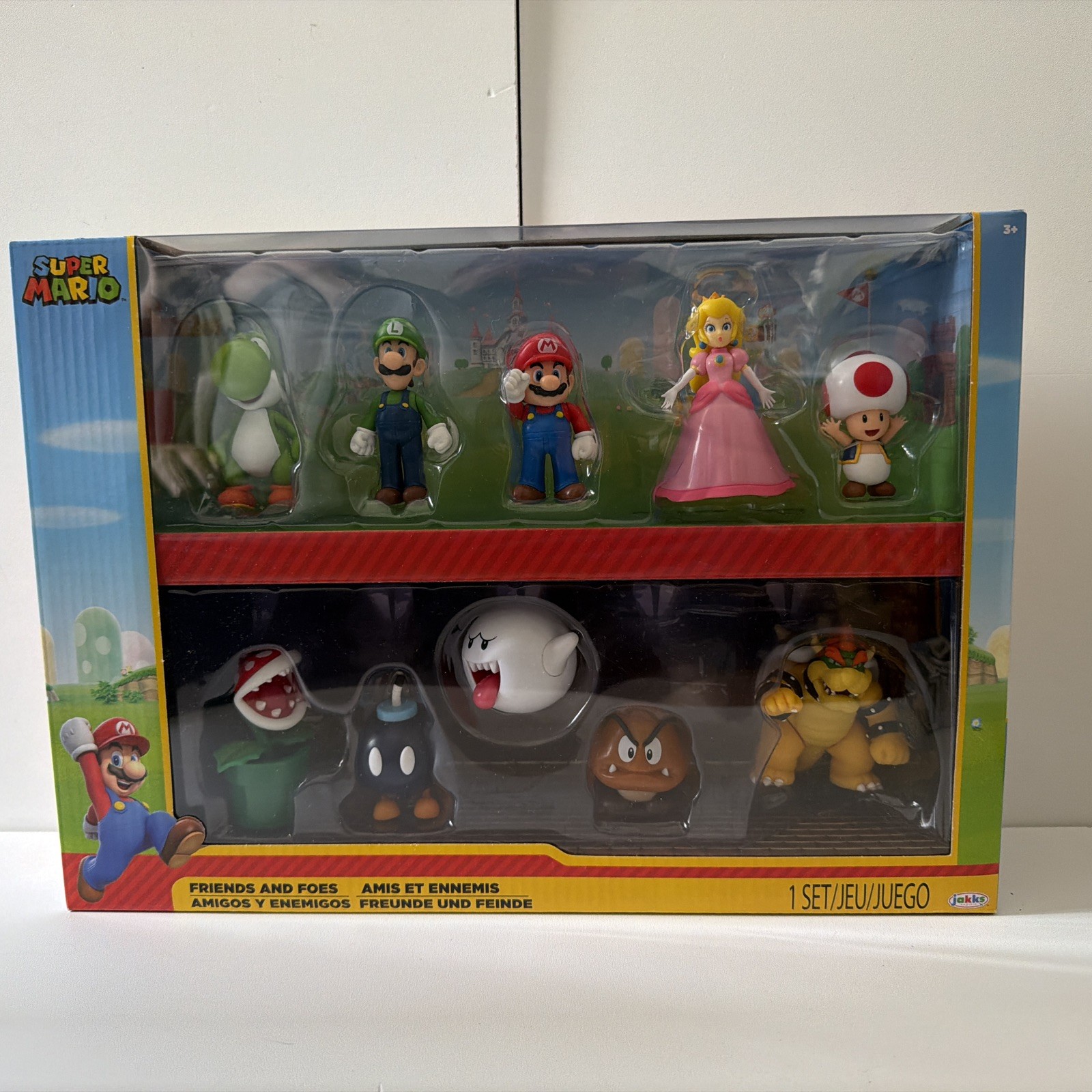 Nintendo Super Mario Friends and Foes 2.5&Prime; Mini Action Figures NEW 10 Pack