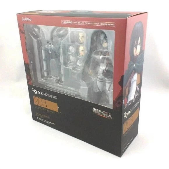 Attack On Titan Mikasa Ackerman Shingeki no Kyojin Figma 203 Action Figure Toys