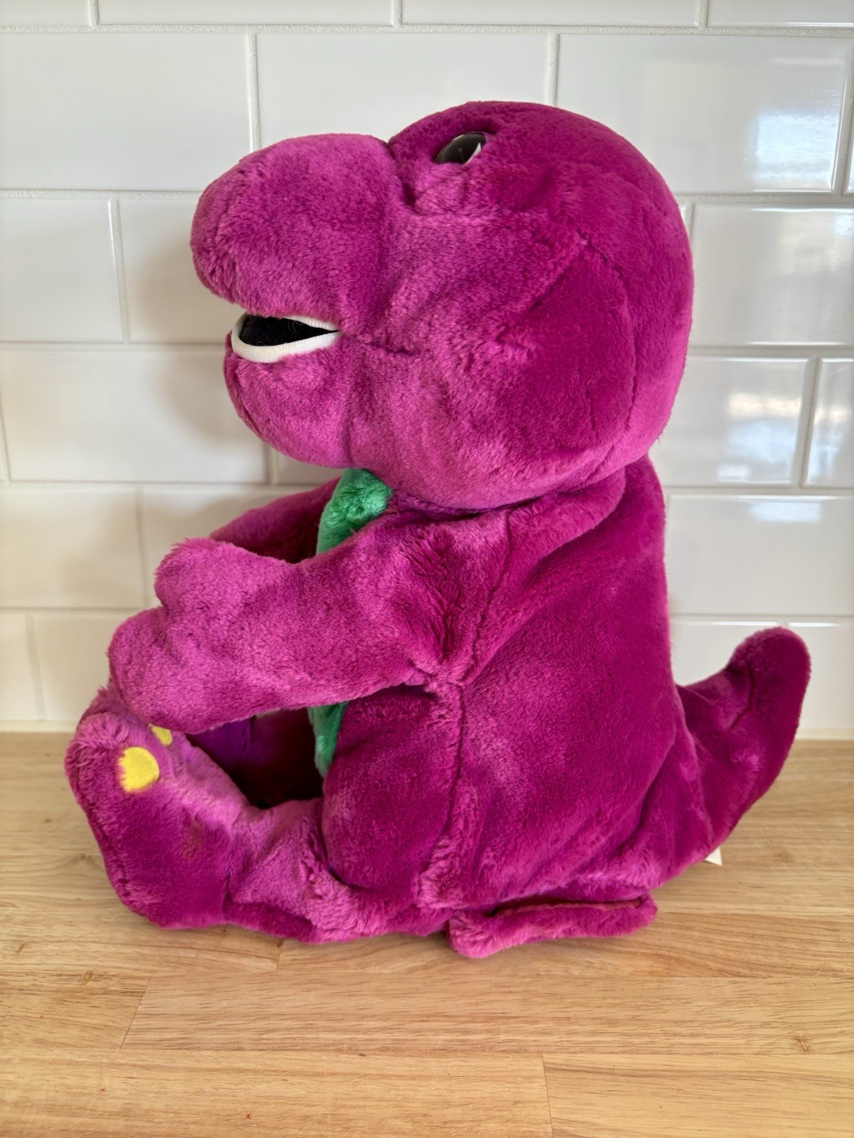 1997 Vtg ActiMates Barney 14” Microsoft Talking Singing Interactive Tested Works