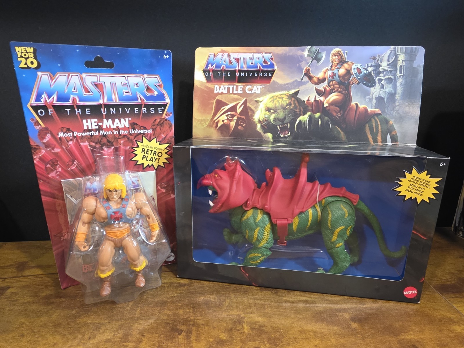 Masters of the Universe Origins Battle Cat & He-Man, MOTU) LOT New