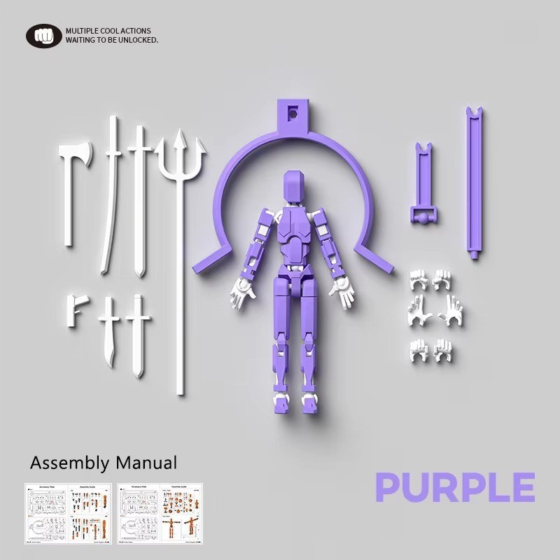 Dummy 16 Action Figure Multi-Jointed Movable Mannequin Robot 3D Printed