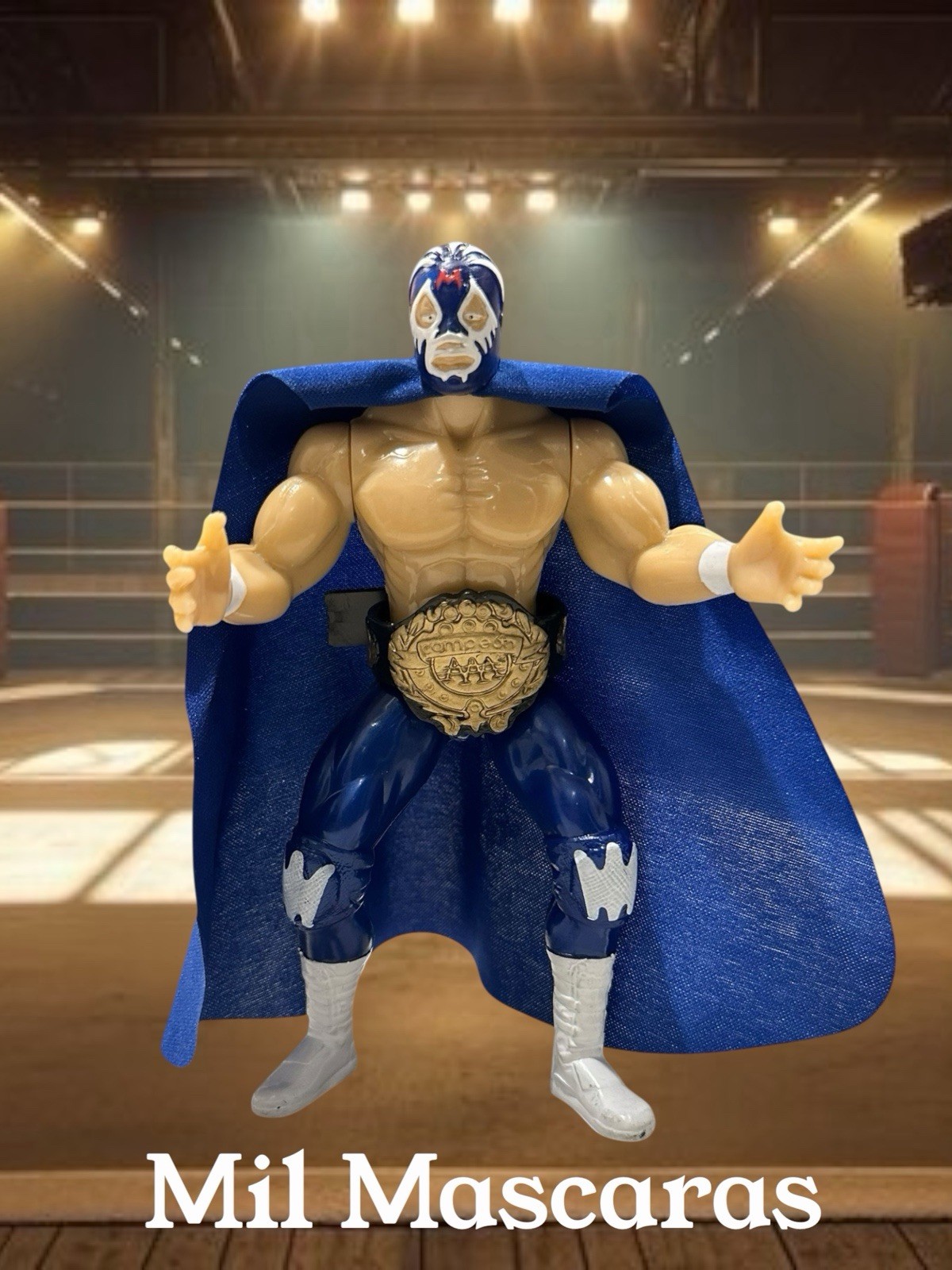 Mil Mascaras Mexican Wrestler Toy 7&Prime; Luchadores Mexicanos CMLL AAA WWF