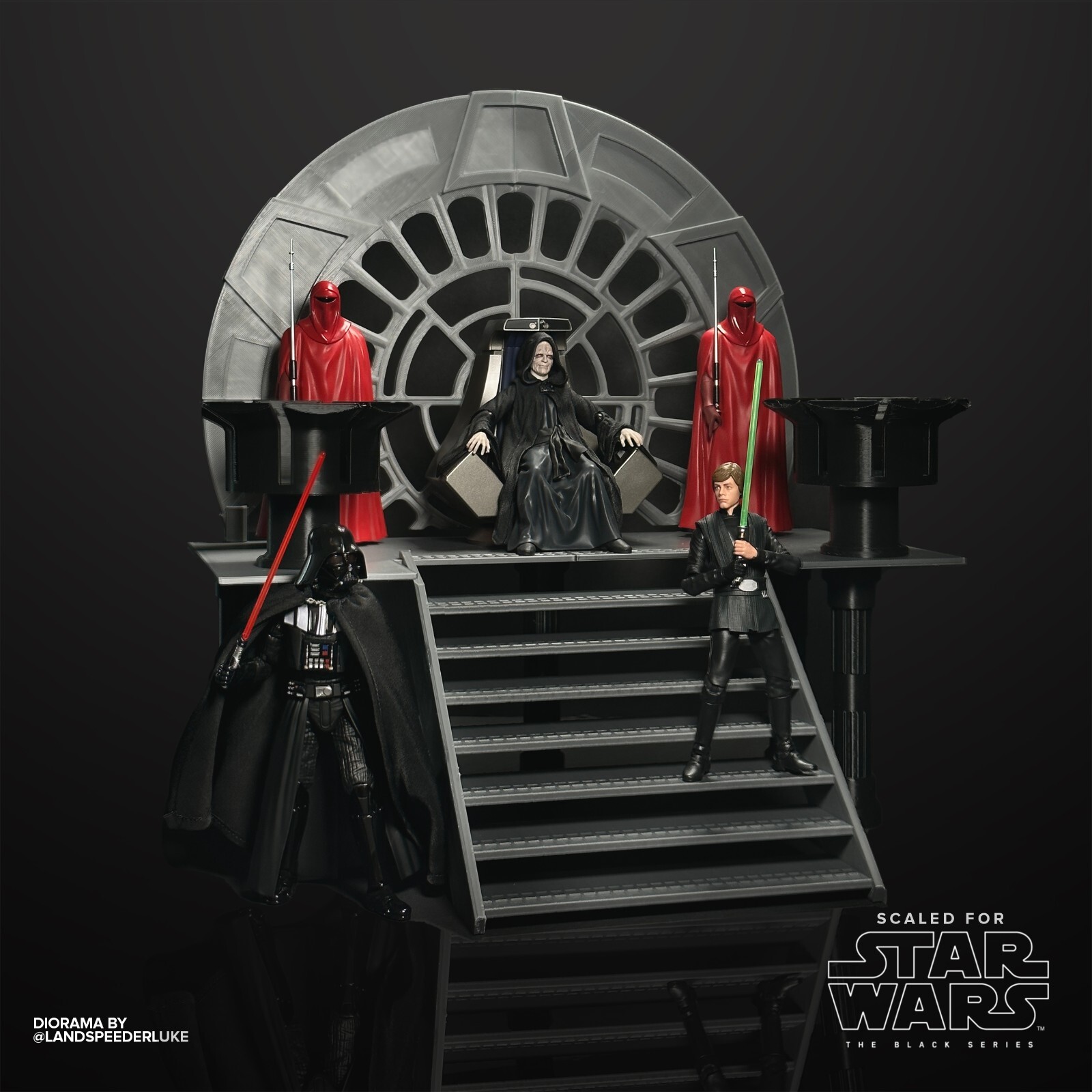 Star Wars Black Series Emperor Throne Room 3D Print