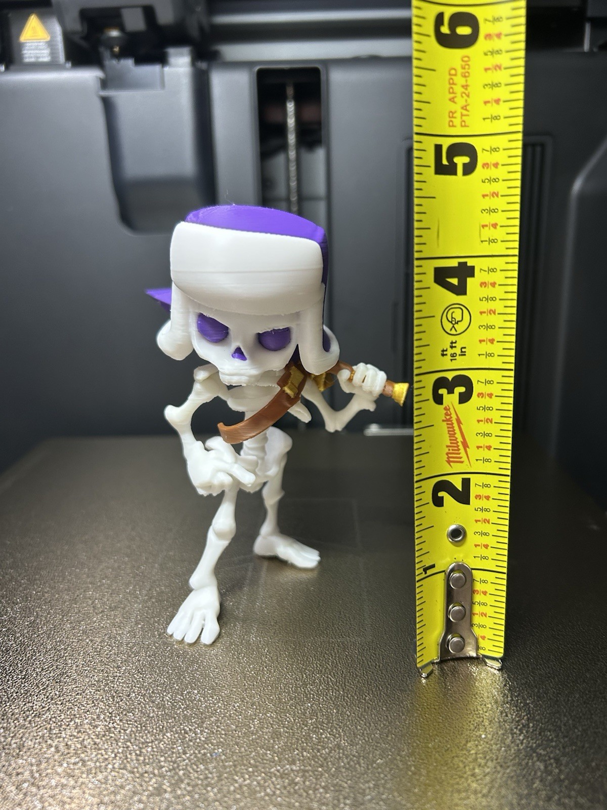 Evolution Skeleton Clash Royale – 4.5 in 3D Printed Videogame Figurine *FRAGILE*