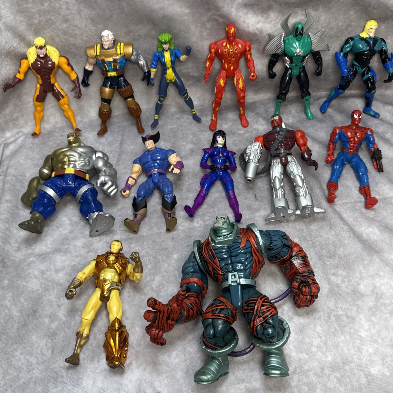 Vintage 1990&rsquo;s X-Men Marvel Figure Lot Toy Biz 1993-1997 Lot Of 13 Onslaught