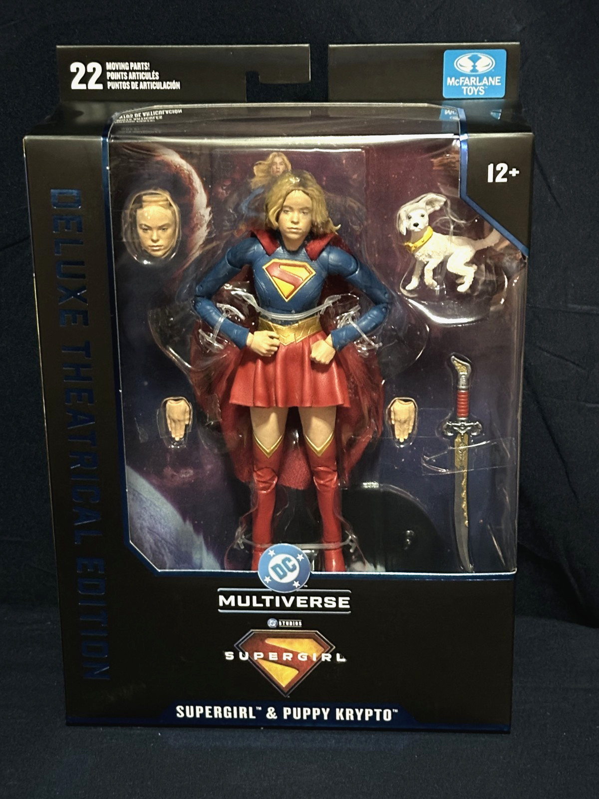 McFarlane Supergirl + Baby Krypto DC Multiverse Deluxe Theatrical Edition Figure