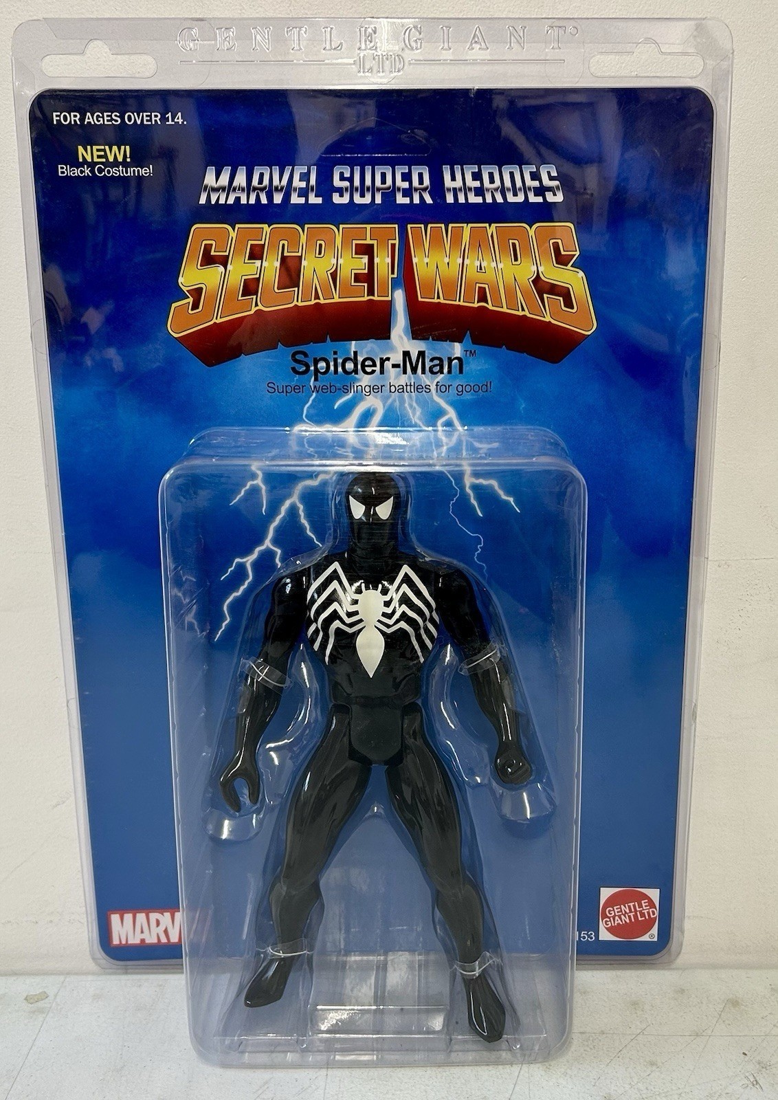 Marvel Spider-Man Secret Wars Jumbo 12&Prime; Figure Gentle Giant Black Suit New MOC