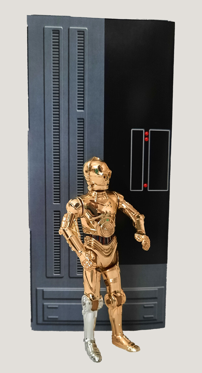 Death Star Computer Bank Accessory 3.75&Prime; Star Wars Hasbro Kenner Free Shipping