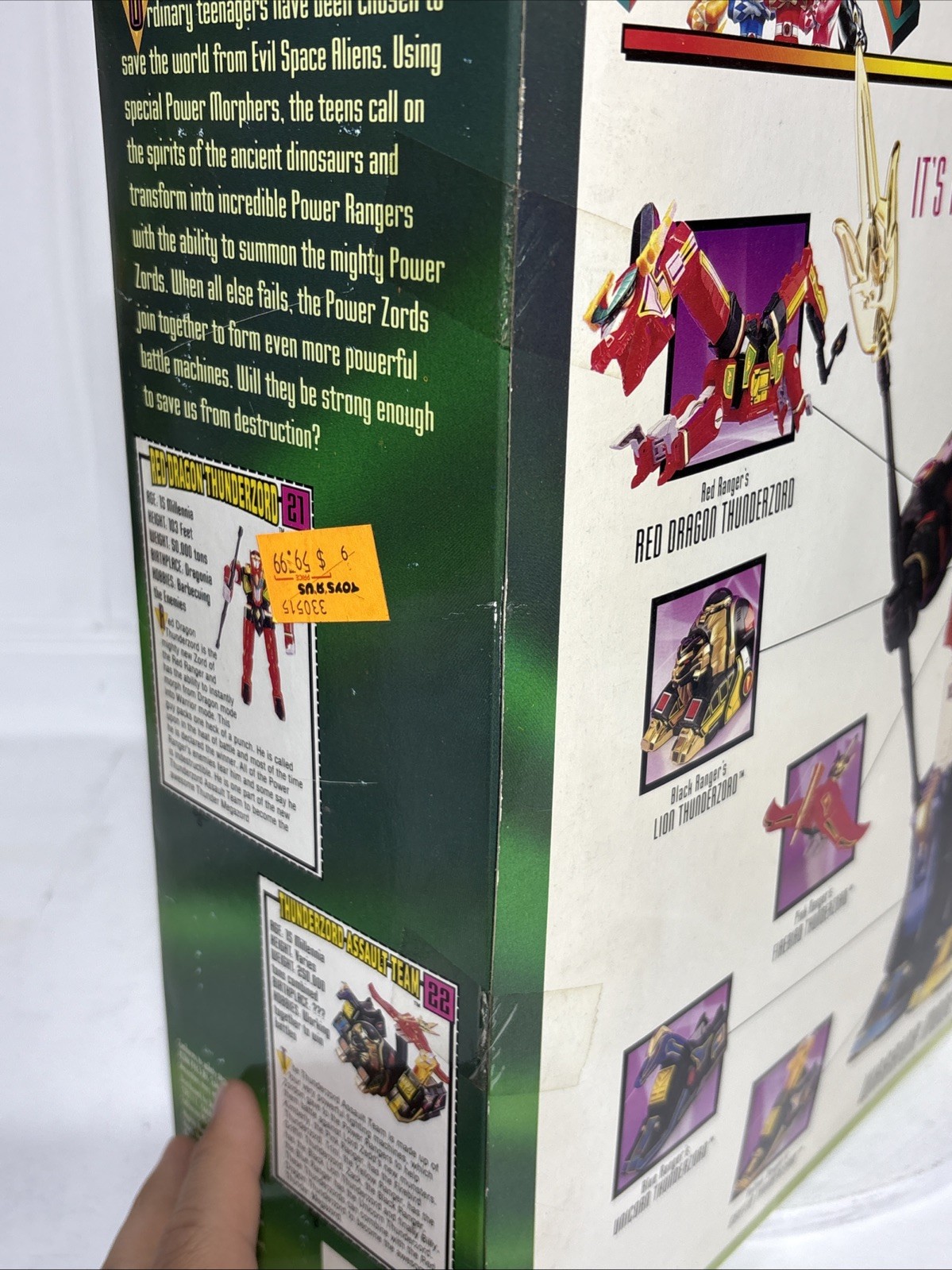 Mighty Morphin Power Rangers Thunder Megazord, UNUSED NEW in Open Box 1994