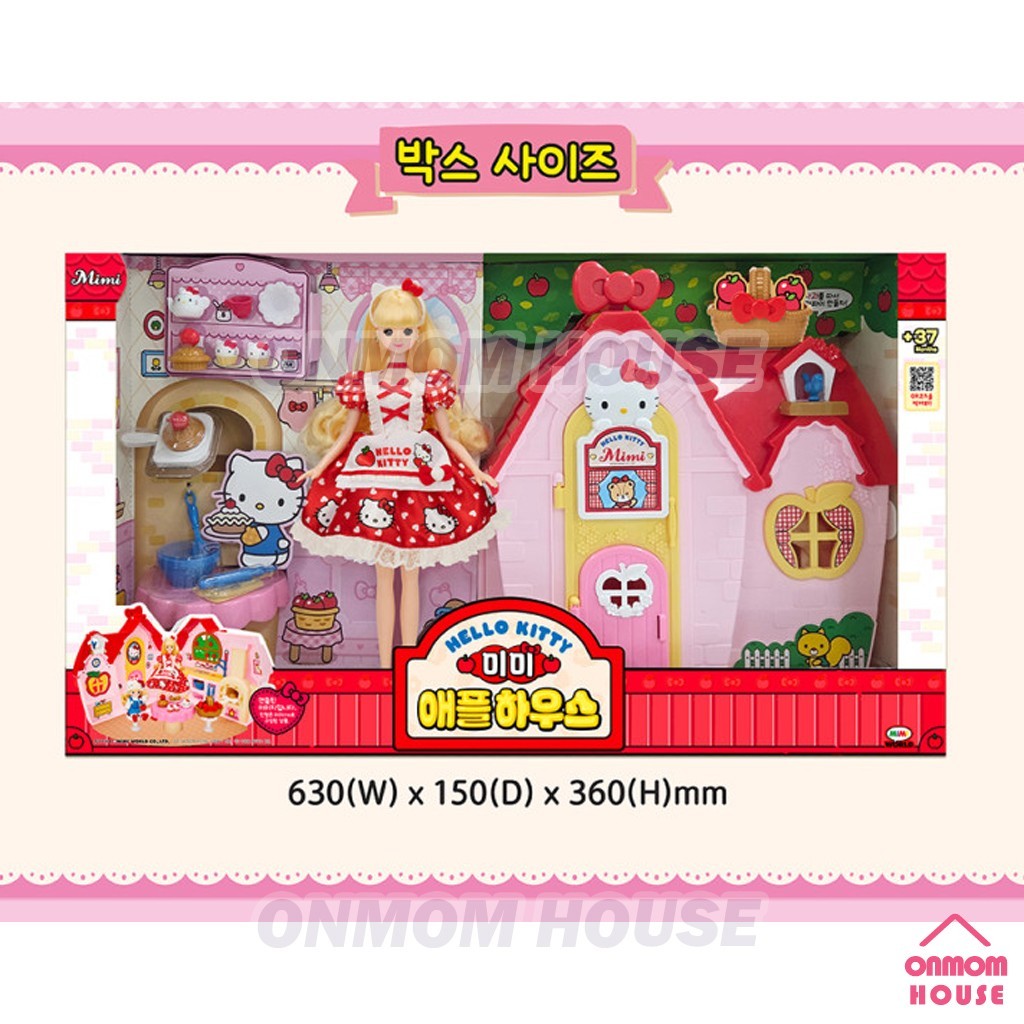 Hello Kitty Mimi Apple House – Korean Mimi Dollhouse Decorated with Hello Kitty