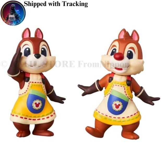 Medicom Toy UDF Kingdom Hearts II Chip n Dale 2pcs Ultra Detail Figure Japan
