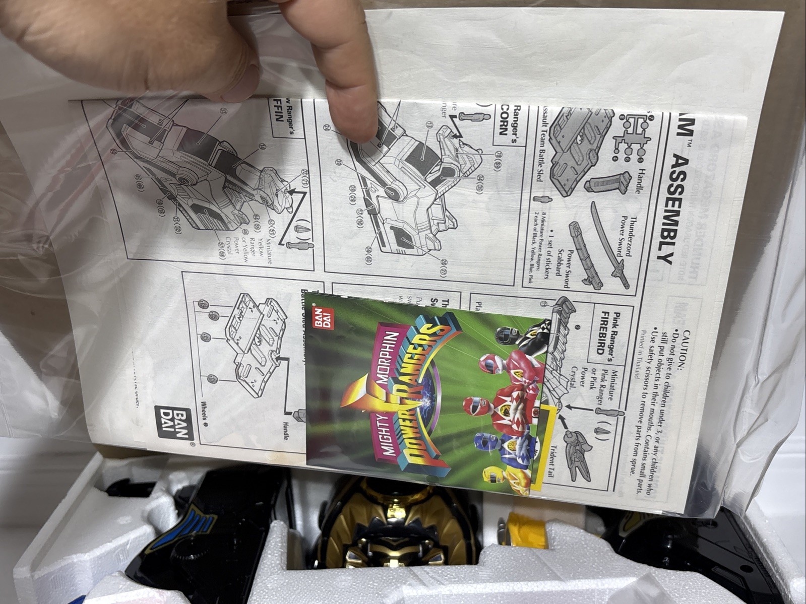 Mighty Morphin Power Rangers Thunder Megazord, UNUSED NEW in Open Box 1994