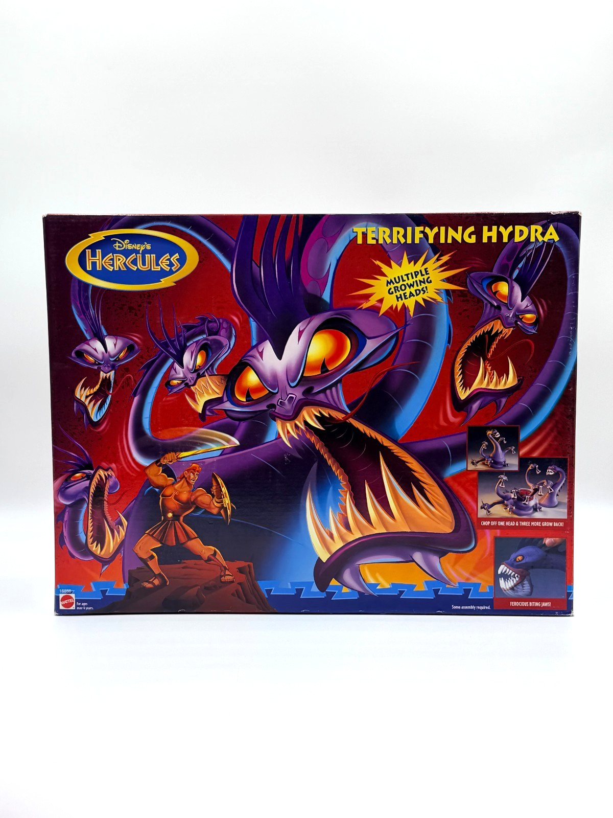 DISNEY HERCULES TERRIFYING HYDRA MULTIPLE GROWING HEADS 1997 MATTEL