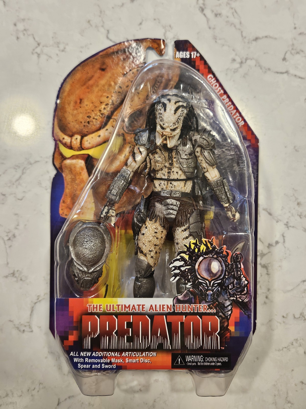 NECA Predator Series 16 Ghost Predator 7&Prime; Action Figure 100% Authentic Rare MOC