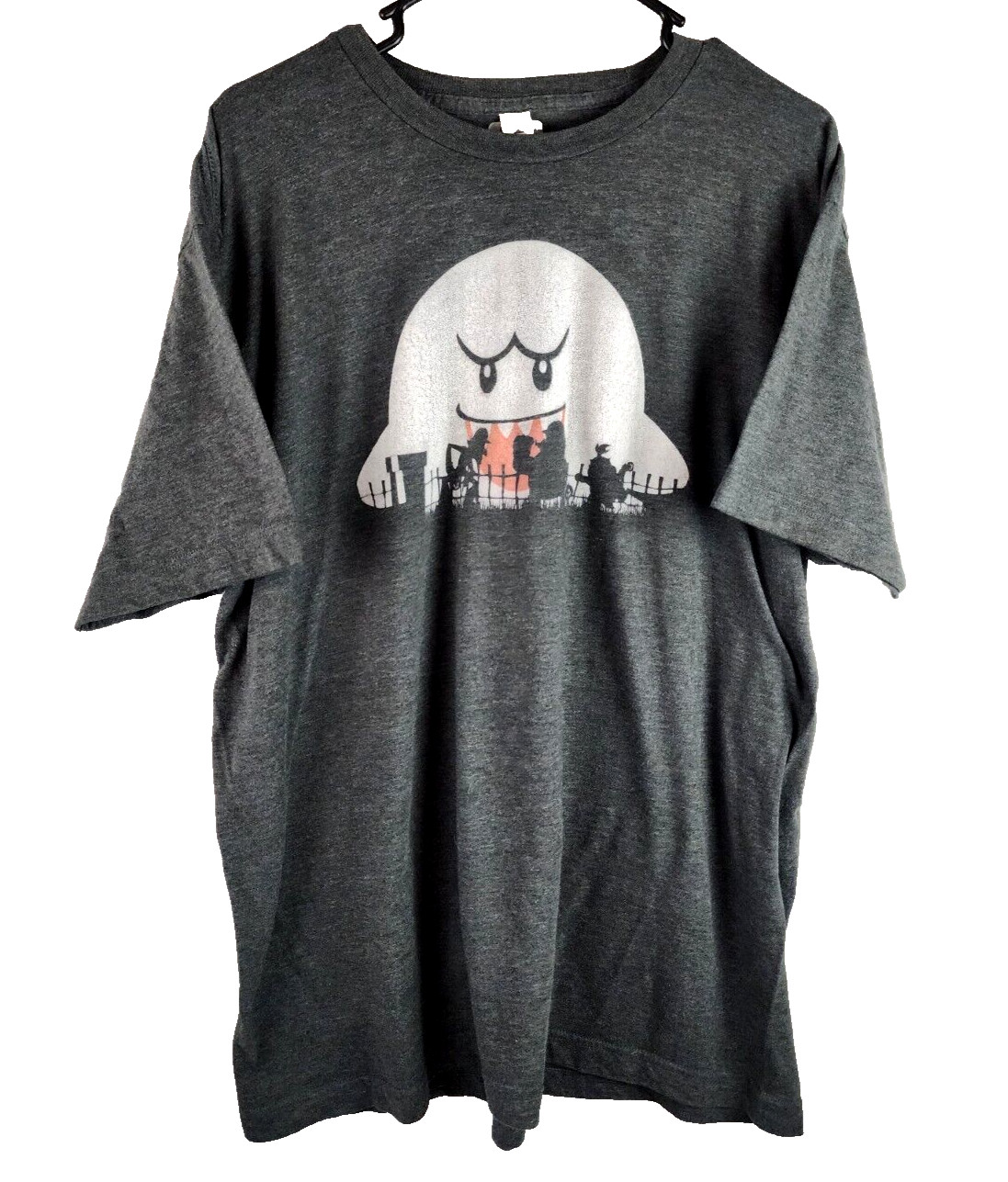 Nintendo Haunted Mansion Super Mario Bros BOO Graphic T-shirt Mens Sz XL