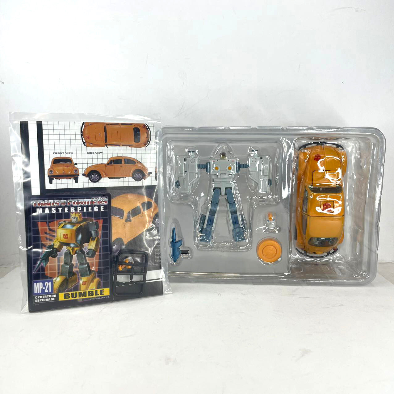 Transformers Masterpiece MP-21 Bumble G1 Volkswagen Type1 Action Figure Toy OPEN