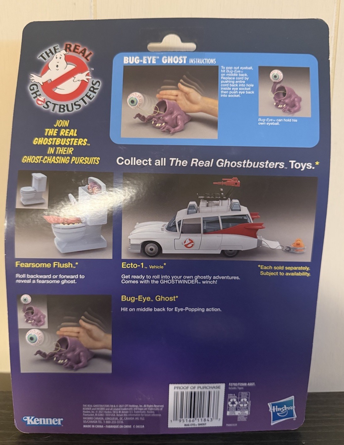 2021 Hasbro Kenner The Real Ghostbusters Bug-Eye Ghost Retro Figure NEW