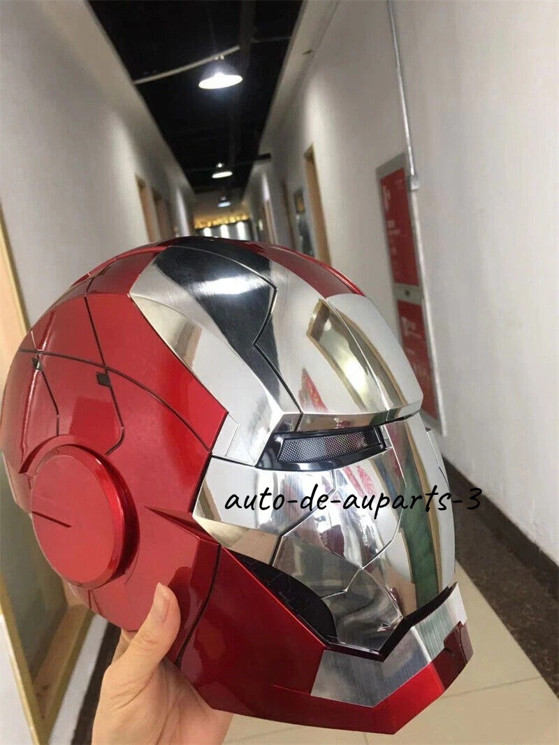 Autoking Iron Man Mk5 1:1 Helmet Wearable Voice-control Mask Cosplay Silver/Gold