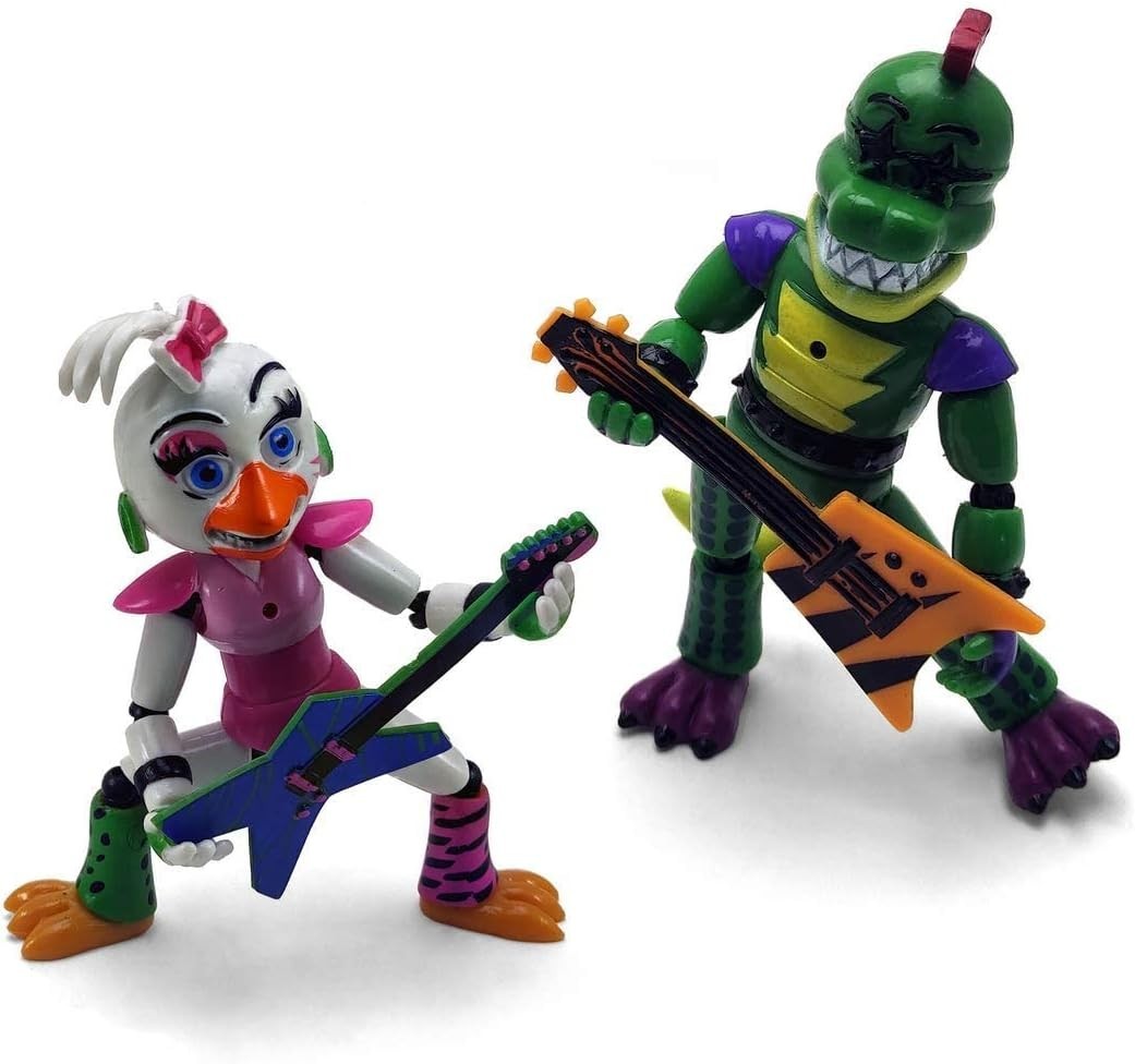 FNAF Security Breach 5-Piece Action Figure Set – Roxanne, Glamrock Crew & Vanny