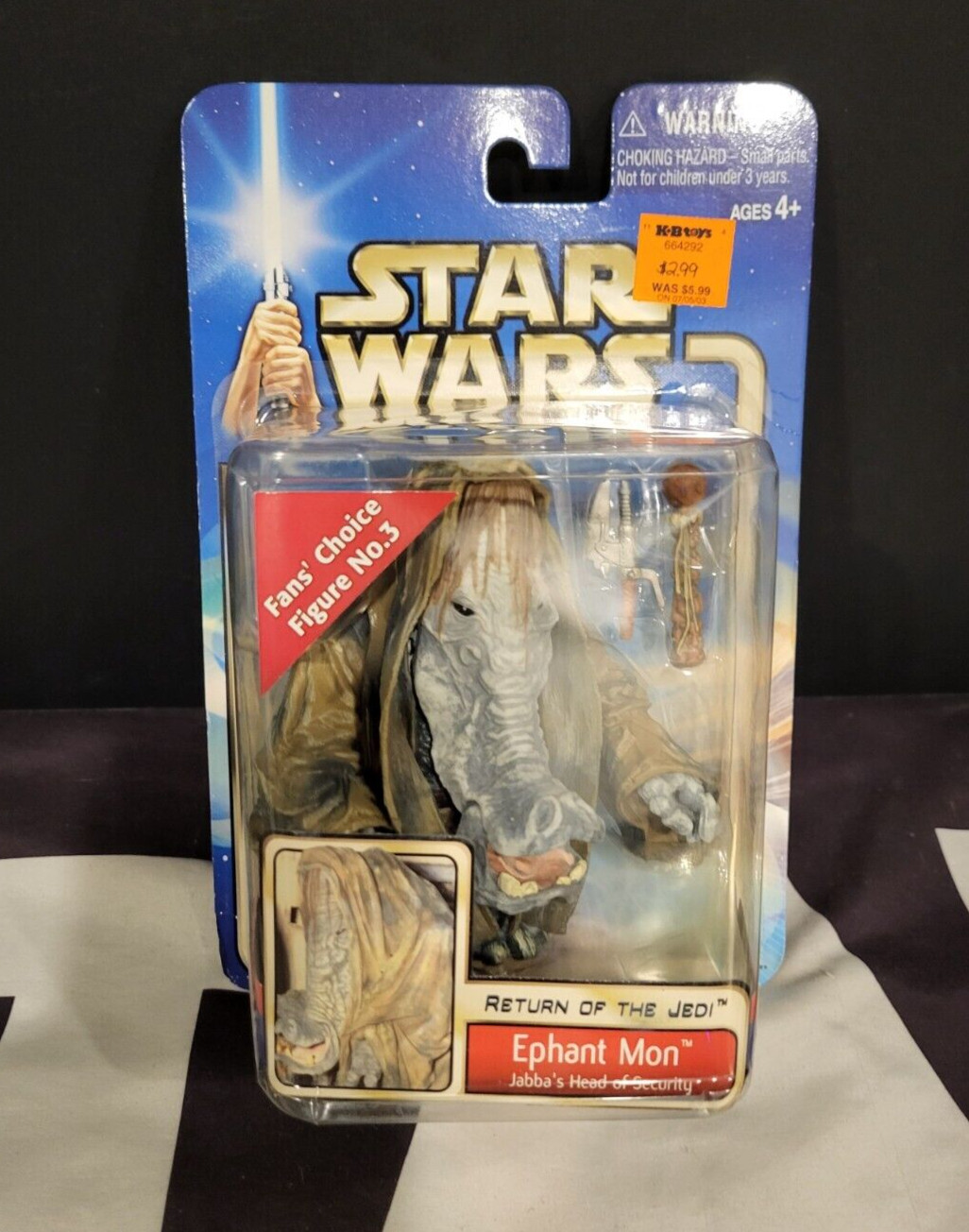 Ephant Mon 2002 #45 STAR WARS Saga Collection Fan&rsquo;s Choice NEW Sealed w PT