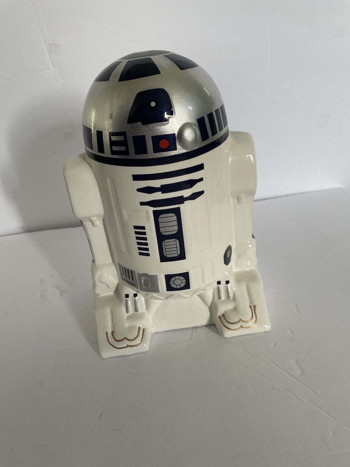 Star Wars Ceramic Statue Figure Piggy Bank R2-D2 Rare Lucasfilm Piggybank 8&Prime;