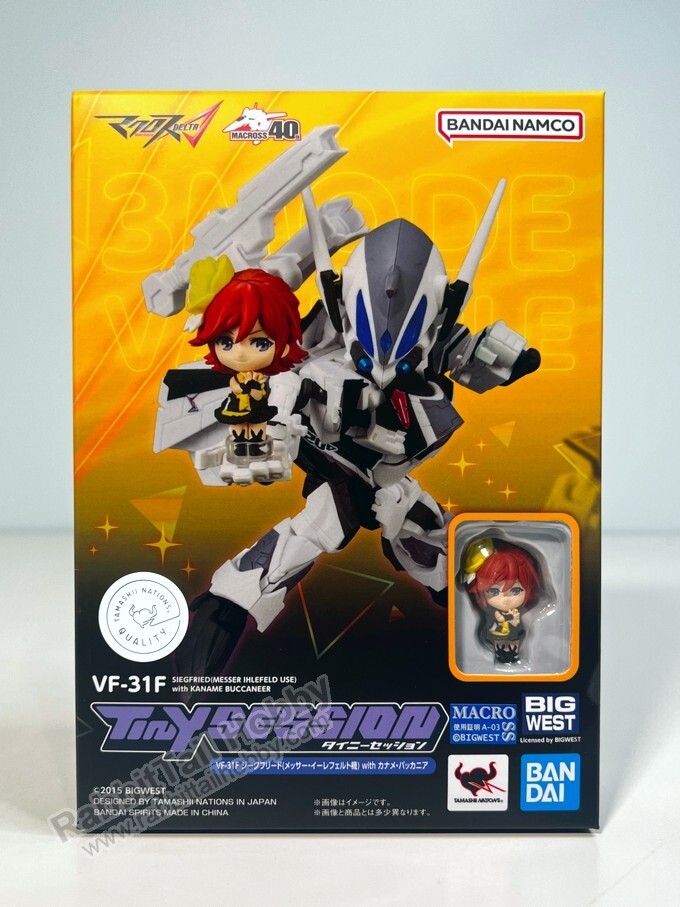 BANDAI Tiny Session VF-31J Siegfried with Kaname Buccaneer Macross (US In-Stock)