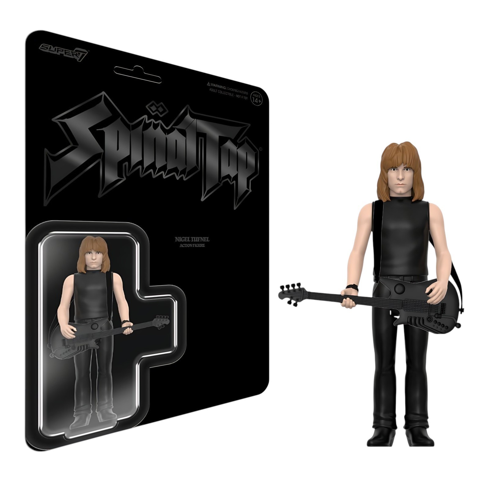 Super7 Spinal Tap Nigel Tufnel None More Black ReAction Figure Wave 2 New