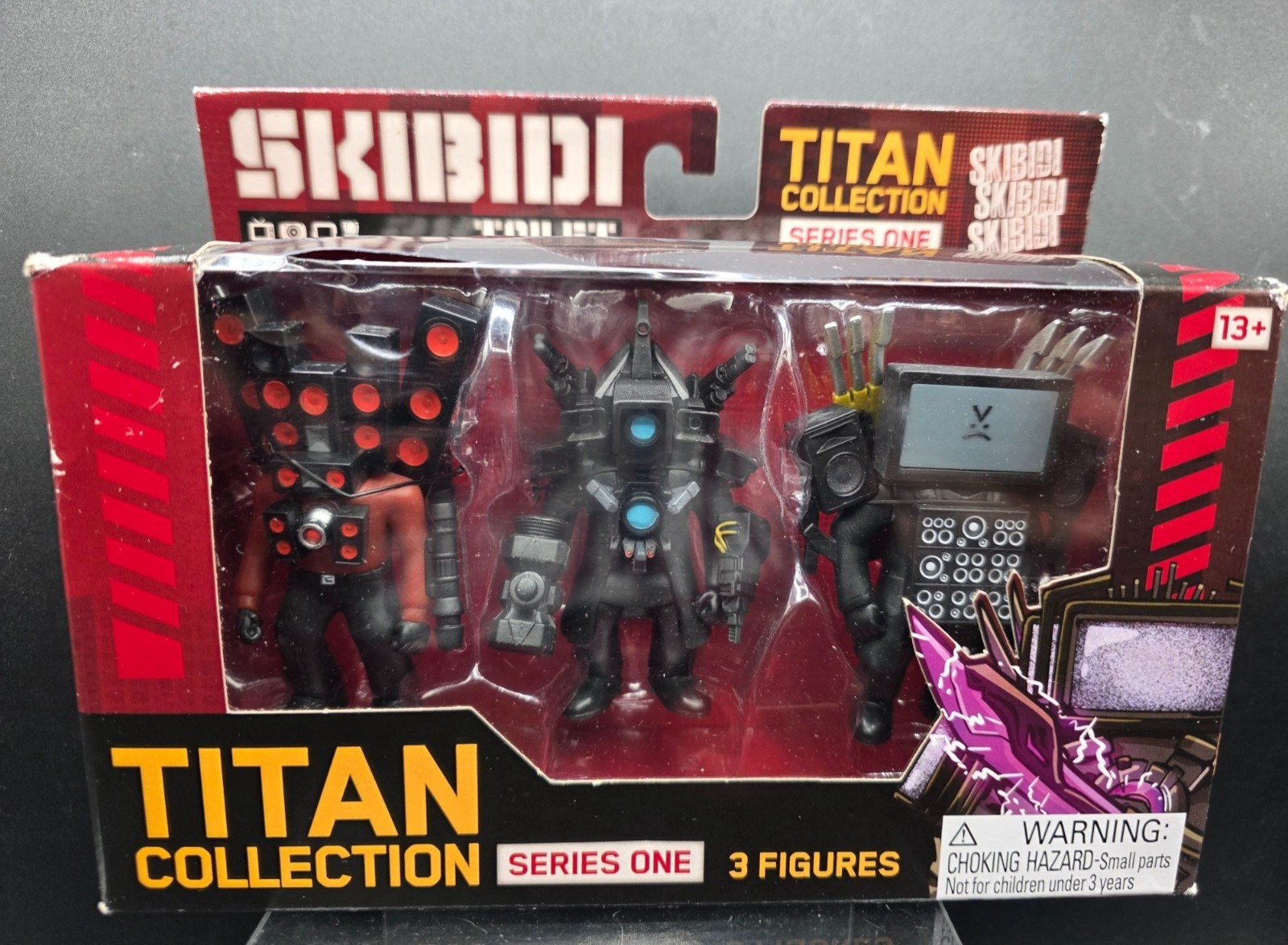 Skibidi Toilet Titan Collection Series One Figures 3 Pack Toy Set 13+ Years