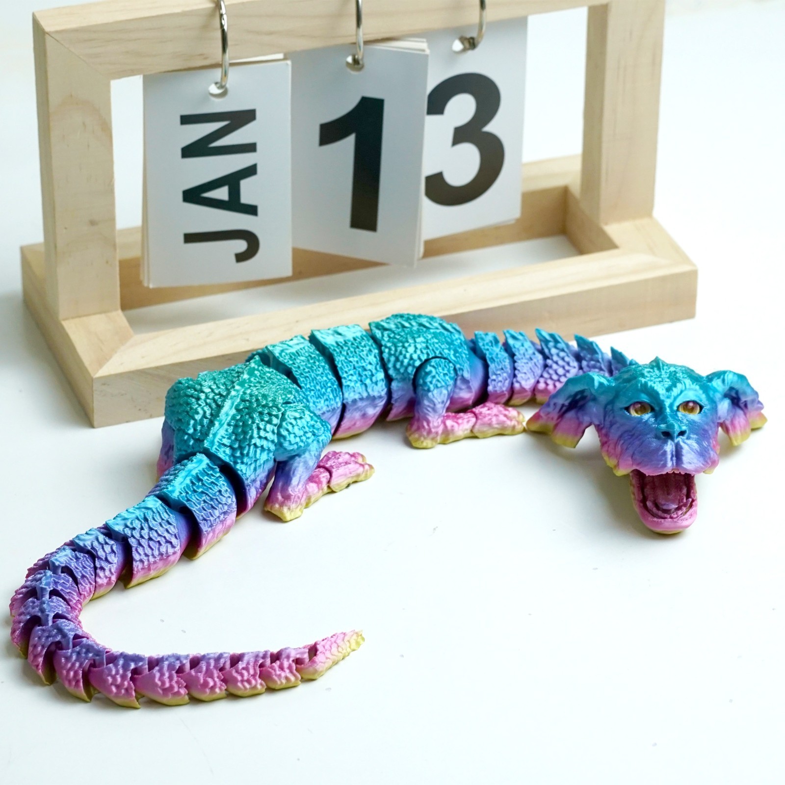 3D Printed Doghead Dragon Model,Articulated Animals figure,Toys Home Decor