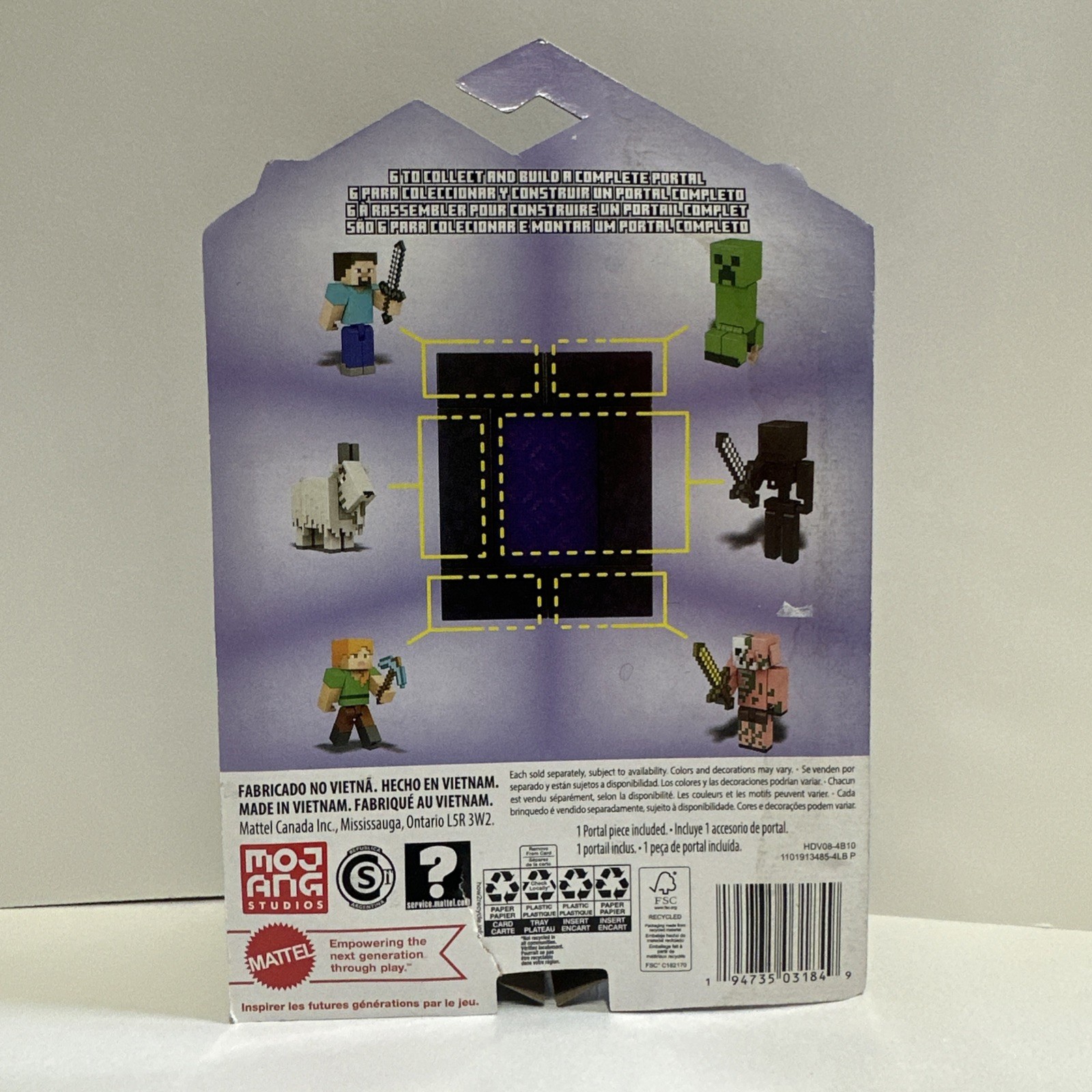 Minecraft Build A Portal Wither Skeleton 3.25&Prime; Action Figure New in Package