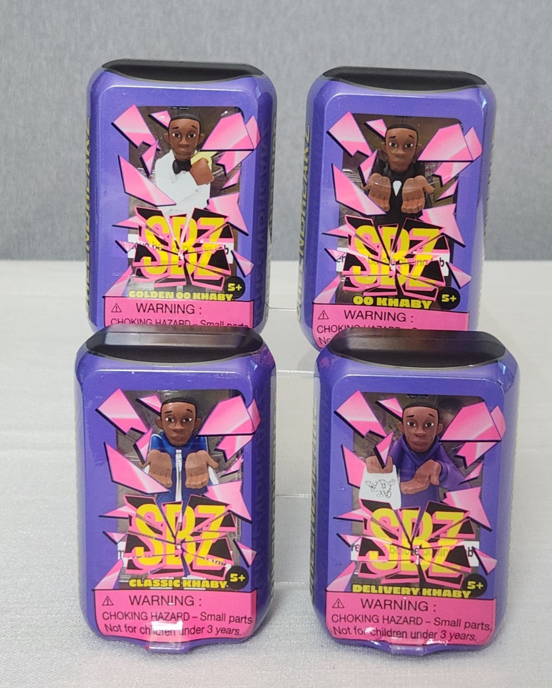 ScreenBreakZ SBZ Khaby Collection Set of 4 NIB Collectable Figurines