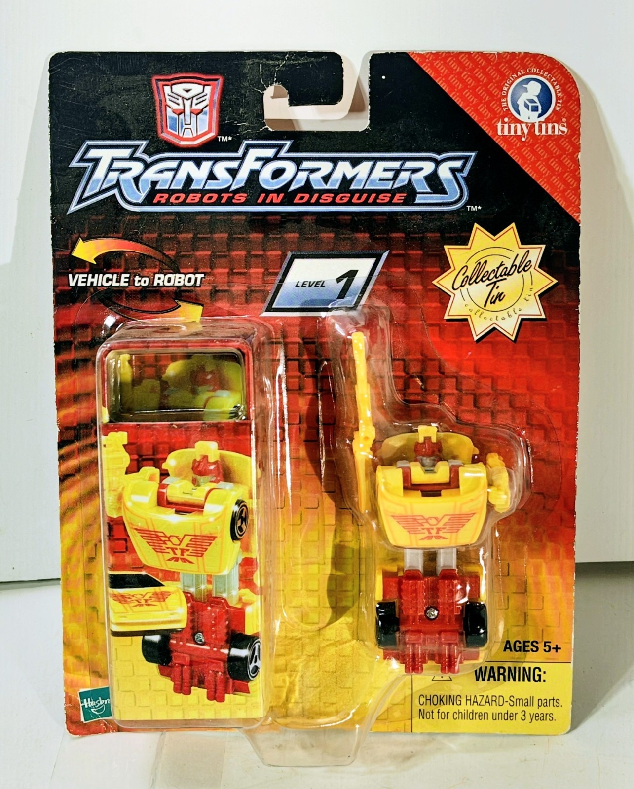Transformers REV RID Tiny Tins R.E.V. Action Figure Hasbro NEW SEALED MOC 2003